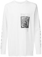 Stampd Raw Hem Longsleeved T-shirt, Men's, Size: Medium, White, Cotton