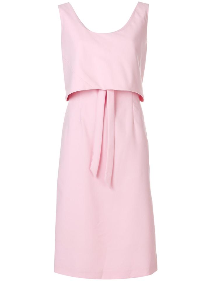 William Vintage Layered Straight Dress - Pink & Purple