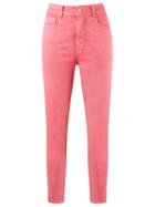 Amapô High Waisted Skinny Jeans, Women's, Size: 36, Pink/purple, Cotton/elastodiene