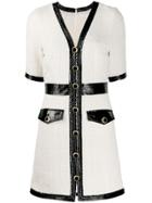 Veronica Beard Tweed Button-down Dress - Black