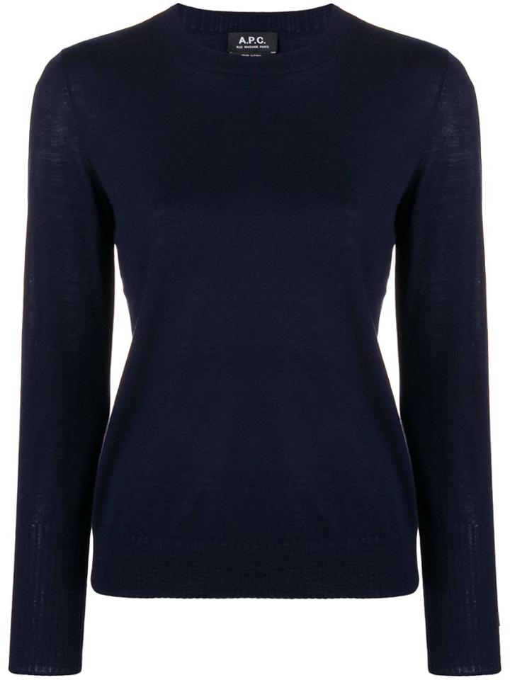 A.p.c. Long Sleeved Top - Blue