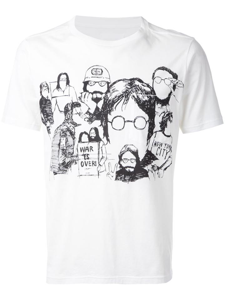 Takahiromiyashita The Soloist Sketch Print T-shirt - White