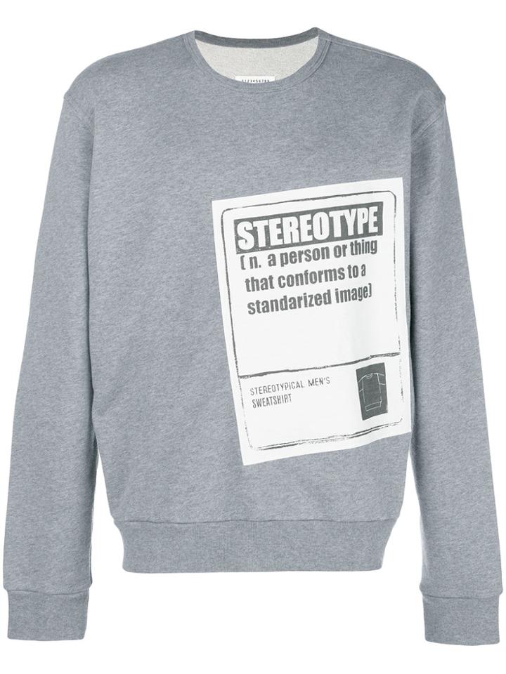Maison Margiela Stereotype Sweatshirt - Grey