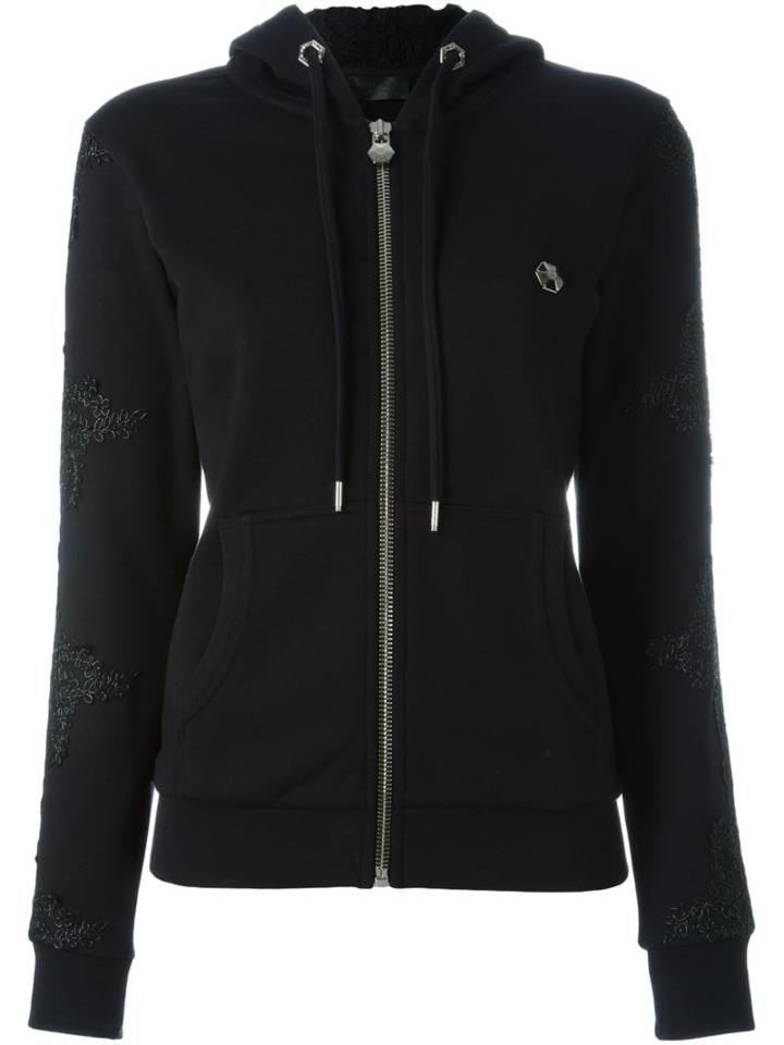 Philipp Plein 'superwoman' Hoodie, Women's, Size: Small, Black, Cotton/polyester