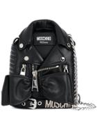 Moschino Biker Backpack Bag - Black