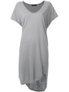 Bassike Boxy T-shirt Dress, Women's, Size: 14, Grey, Organic Cotton