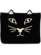 Charlotte Olympia - Feline Clutch Bag - Women - Cotton - One Size, Black, Cotton