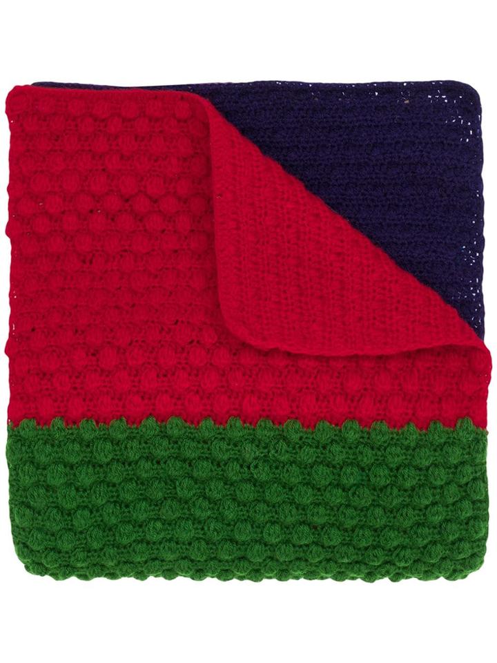Paul Smith Chunky Knit Scarf - Green