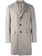 Caruso Single Breasted Coat, Men's, Size: 54, Nude/neutrals, Silk/polyamide/viscose/alpaca