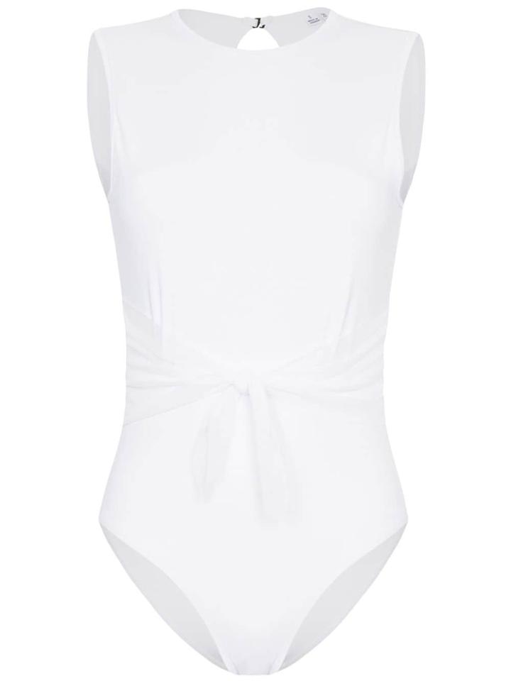 Beth Richards Irene Belted Swimsuit - White