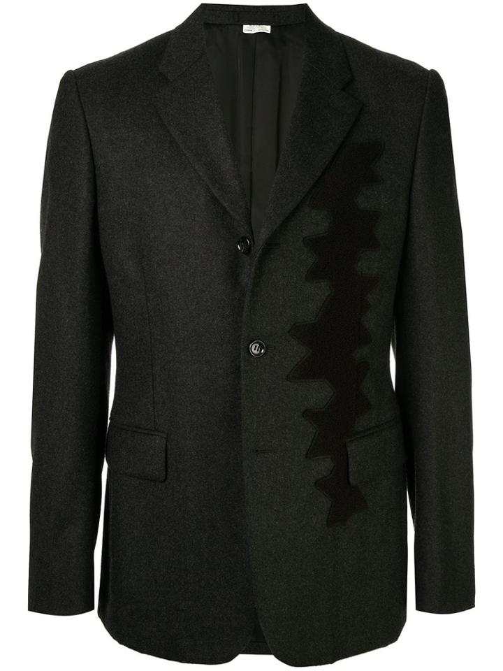 Comme Des Garçons Vintage Stars Appliqué Blazer - Black
