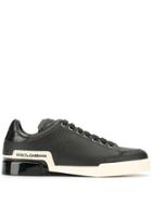 Dolce & Gabbana Portofino Low-top Sneakers - Black