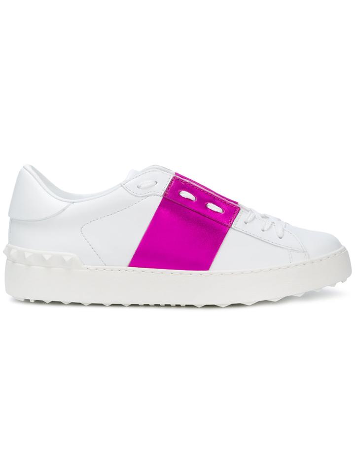 Valentino Open Low Top Sneakers - White