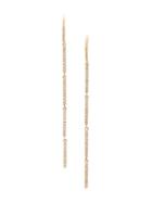 Jennifer Meyer Pavé Stick Drop Earrings - Yellow & Orange