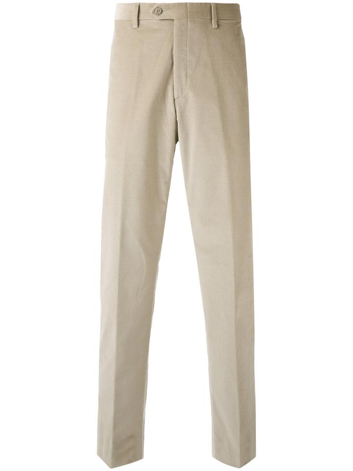 Brioni - Corduroy Trousers - Men - Cotton/spandex/elastane - 46, Nude/neutrals, Cotton/spandex/elastane