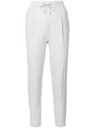 Fabiana Filippi Drawstring Cropped Lounge Trousers - Grey