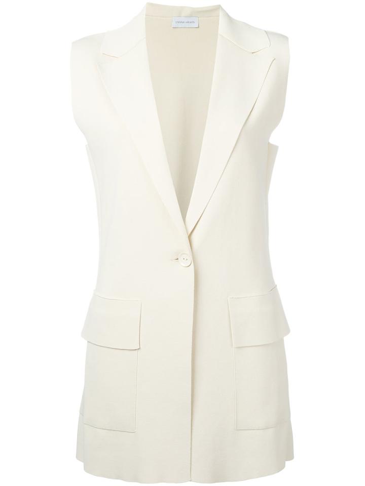 Christian Wijnants - Oversized Vest - Women - Polyamide/viscose - M, Nude/neutrals, Polyamide/viscose