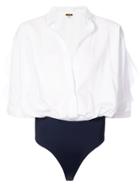 Johanna Ortiz Bandelier Shirt Body Suit - White