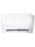 Paco Rabanne Branded Bandeau Top - White