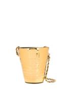 Moschino Metal Bucket Bag - Gold