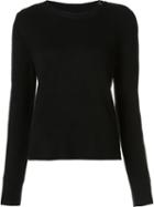 Marc Jacobs Cabochon Button Jumper, Women's, Size: Medium, Black, Cashmere