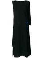 Loewe Asymmetric Pleated Dress - Black