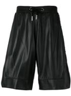 Philipp Plein - Gold Star Shorts - Men - Lamb Skin/viscose - L, Black, Lamb Skin/viscose