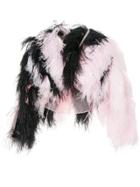 Marques'almeida Cropped Colour Block Jacket - Pink & Purple