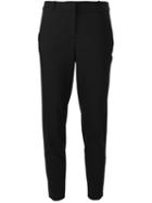 Michael Michael Kors Cropped Slim Trousers, Women's, Size: 0, Black, Spandex/elastane/wool