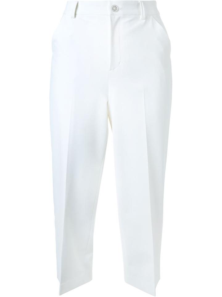 Loveless Front Pleat Cropped Trousers