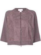 Fabiana Filippi Cropped Jacket - Pink & Purple