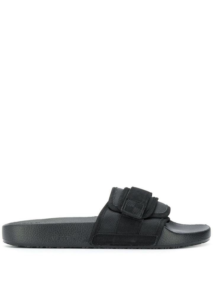 Woolrich Black Velcro Sliders