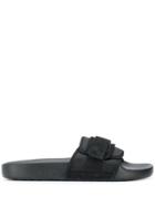 Woolrich Black Velcro Sliders