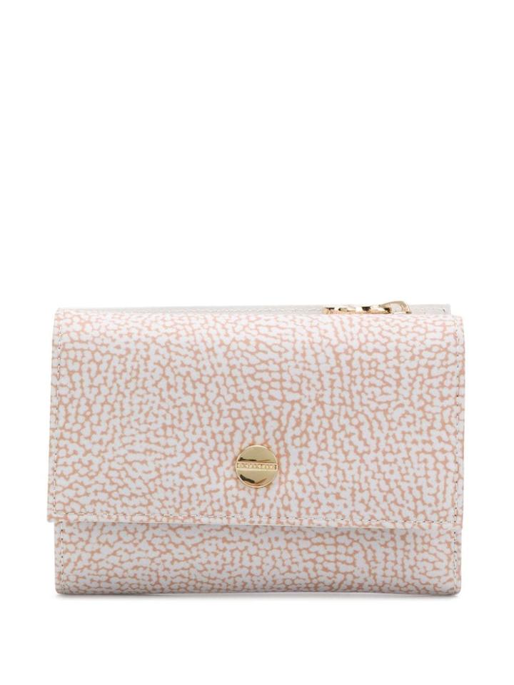 Borbonese Logo Plaque Wallet - Neutrals