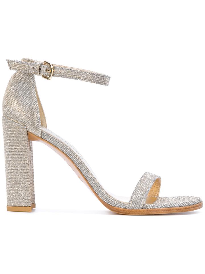 Stuart Weitzman Walk Way Sandals - Metallic