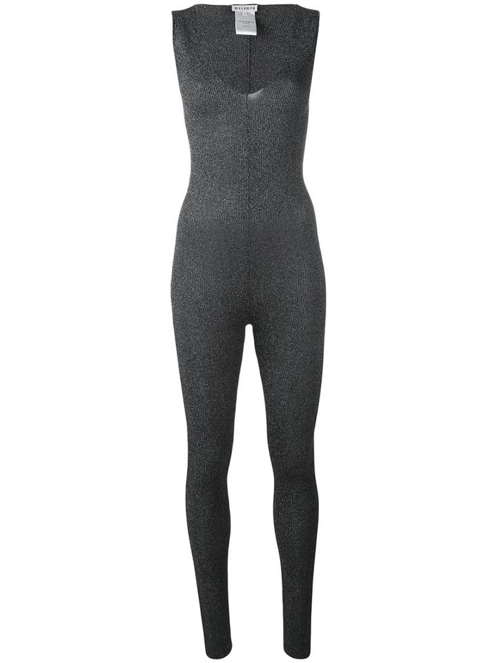 Melampo - Lurex Jumpsuit - Women - Nylon/polyester - 40, Black, Nylon/polyester