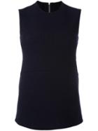 Victoria Beckham - Wide Fit Top - Women - Cotton/wool - 10, Blue, Cotton/wool