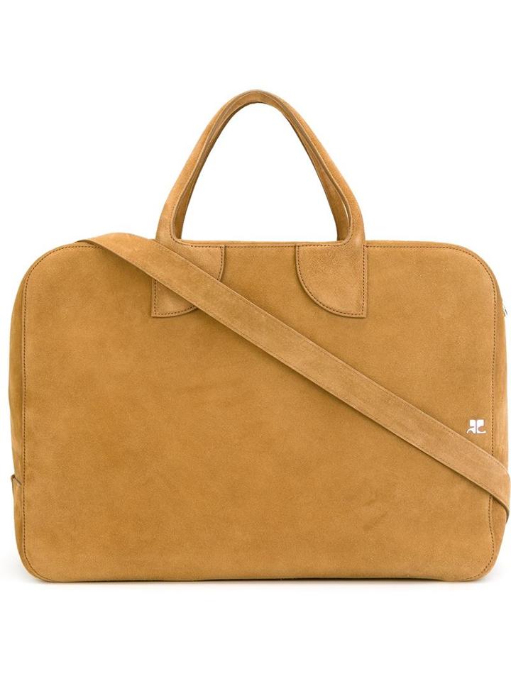 Courrèges Two Way Zip Shoulder Bag, Women's, Nude/neutrals