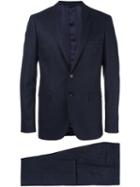 Tonello Two Piece Dress Suit, Men's, Size: 46, Blue, Viscose/virgin Wool/spandex/elastane