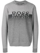 Boss Hugo Boss Crew Neck Logo Jumper - Grey