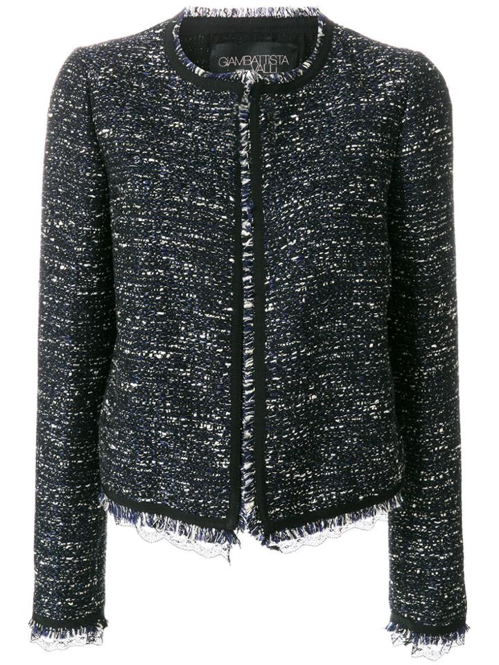 Giambattista Valli Classic Tweed Jacket - Blue