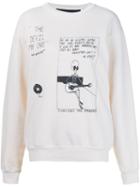 Enfants Riches Deprimes 'devil May Care' Sweatshirt, Women's, Size: Xs, White, Cotton