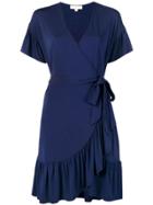 Michael Michael Kors Wrapped Front Dress - Blue