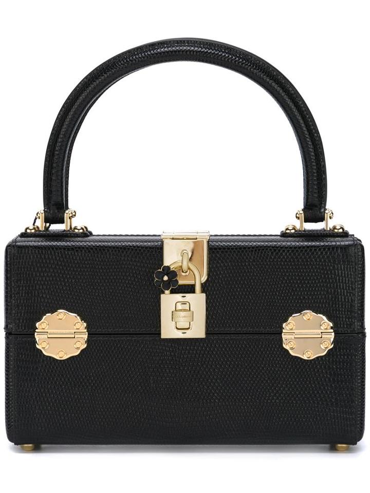 'dolce' Box Tote, Women's, Black, Leather/metal (other), Dolce & Gabbana