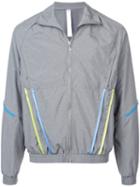 Cottweiler Stripped Pockets Wind Breaker - Grey