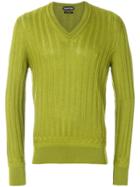 Tom Ford V-neck Jumper - Green