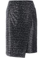 Ermanno Scervino 'my Spotted' Skirt, Women's, Size: 44, Grey, Polyamide/spandex/elastane/aluminium/polymethyl Methacrylate