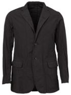 The Viridi-anne Notched Lapel Blazer, Men's, Size: 4, Black, Cotton/polyester