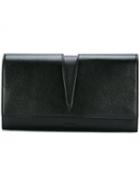 Jil Sander Fold Over Clutch Bag, Women's, Black