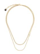 Karl Lagerfeld Double Chain Necklace - Gold